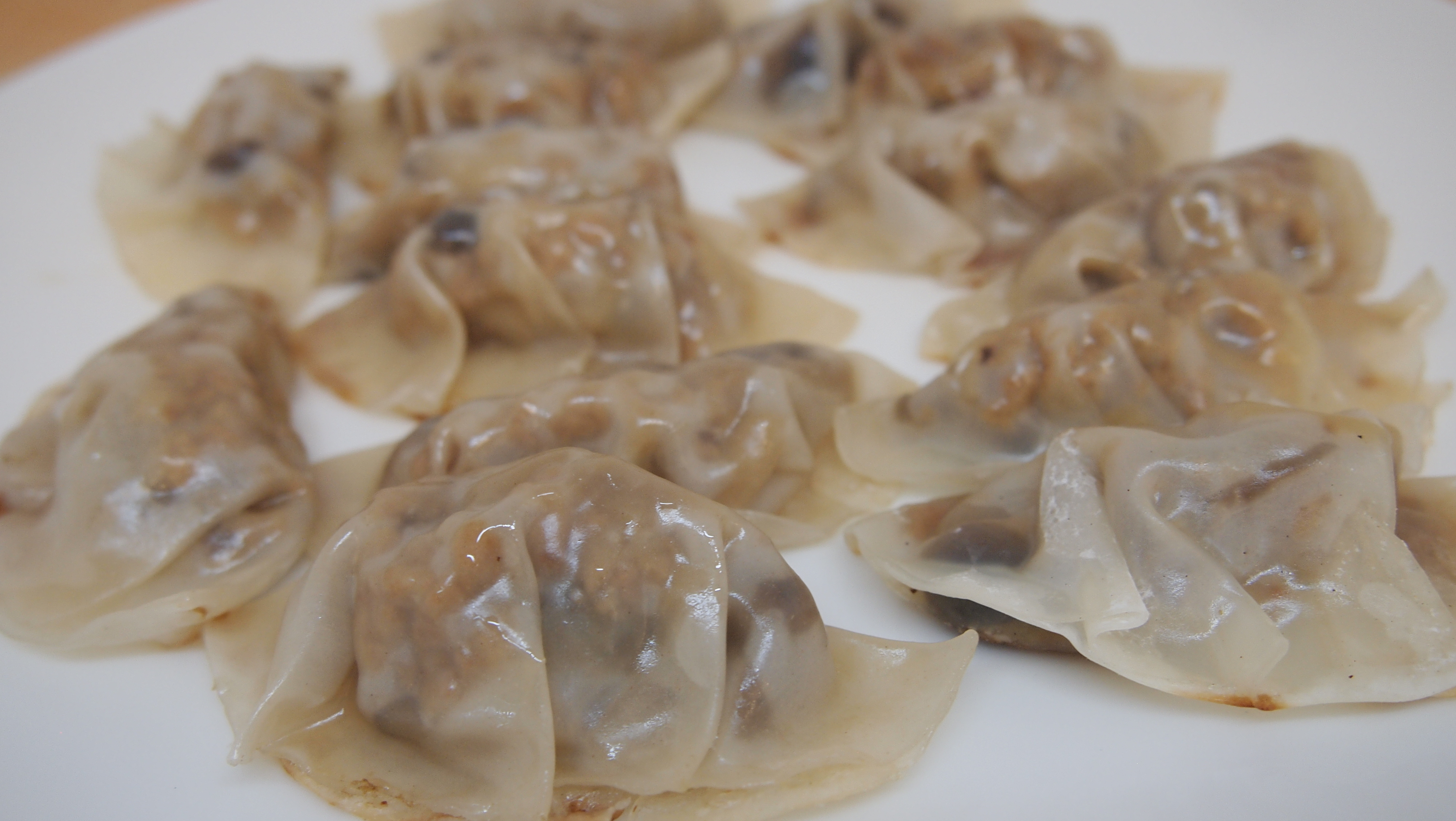 きのこの焼き餃子