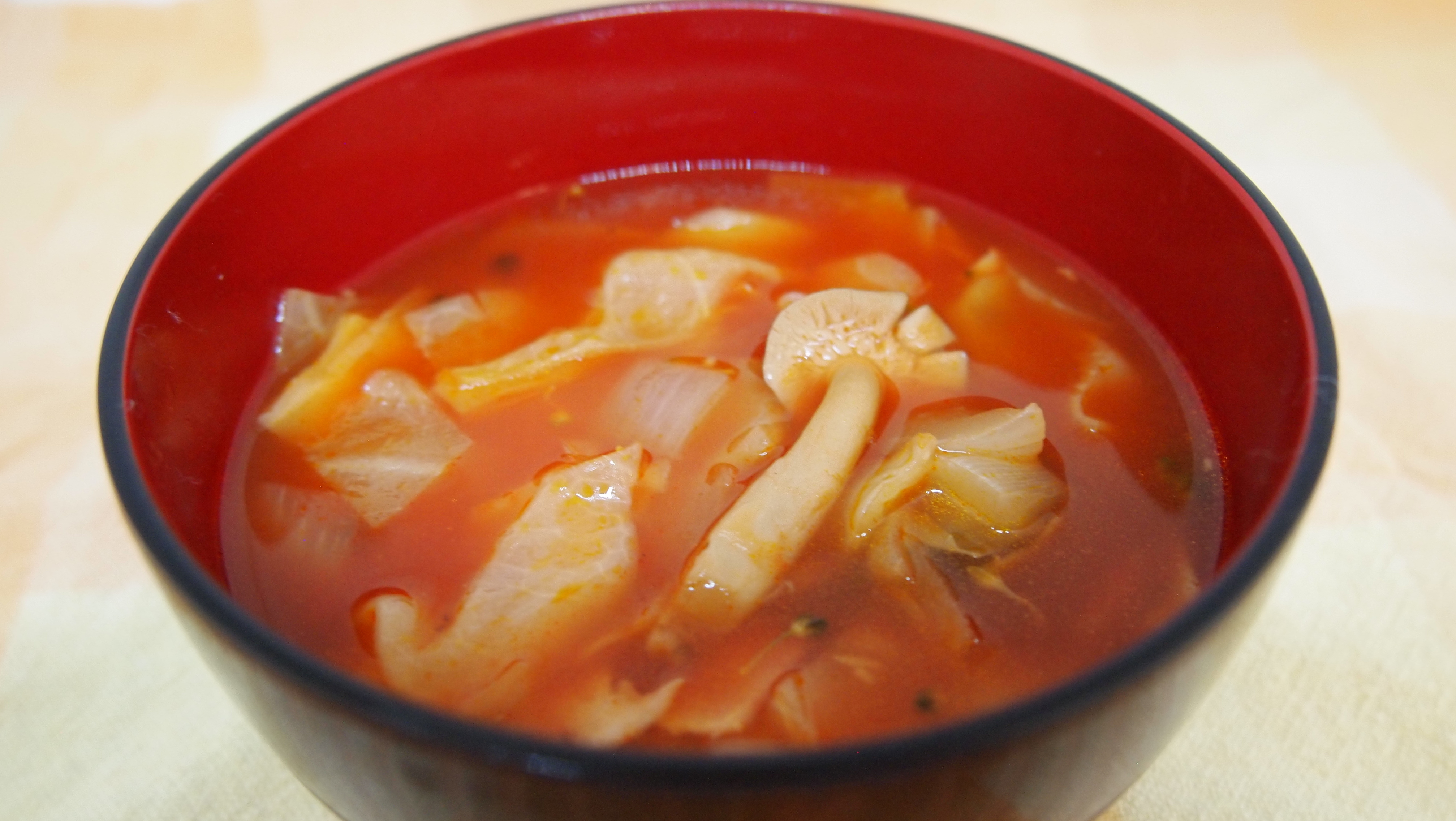 きのこのミネストローネスープ